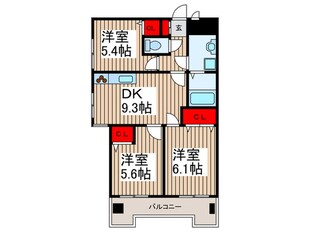 カ－サソラ－ル大門の物件間取画像